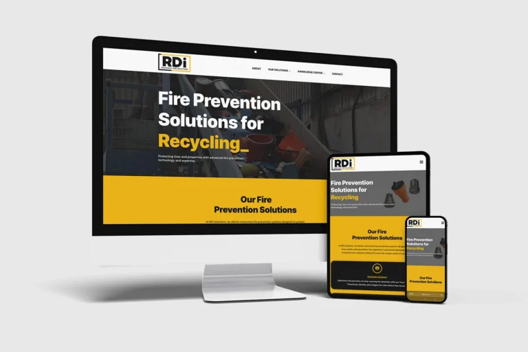 RDi Solutions website mockup on multiple devices.